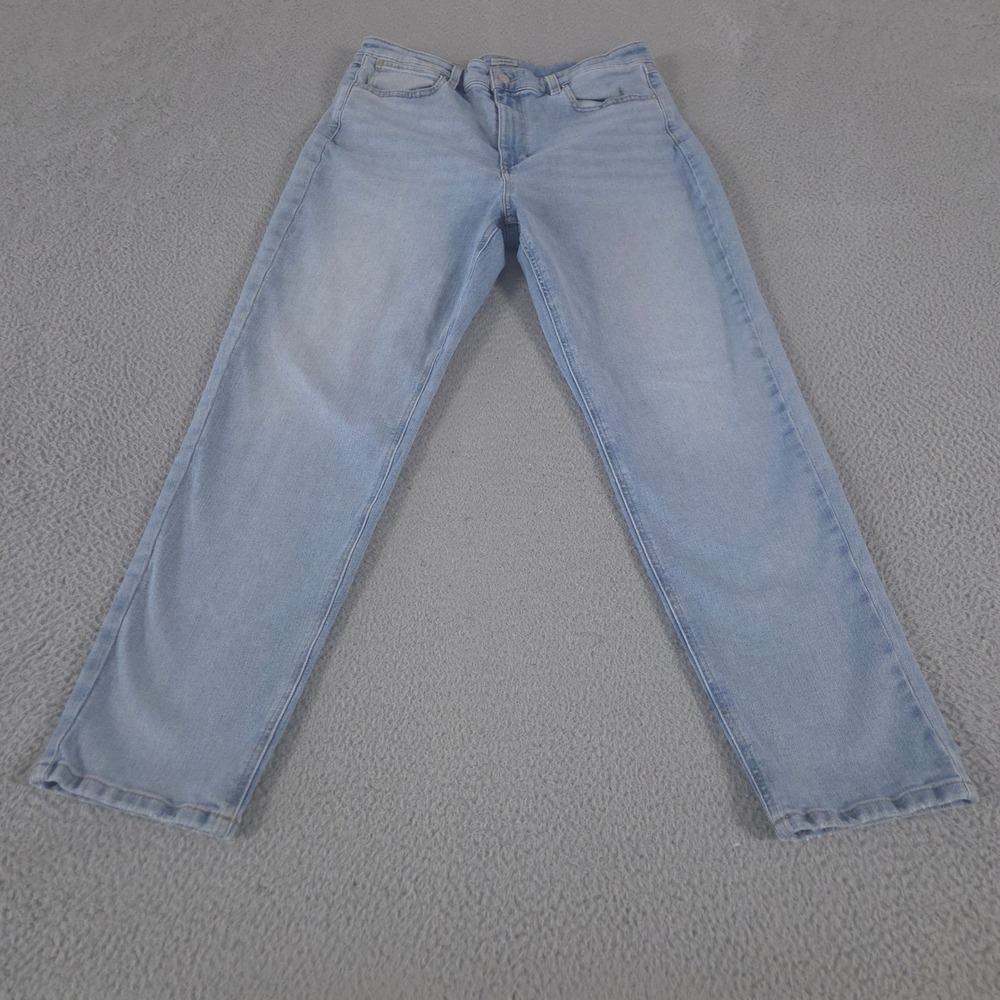 L.L. Bean Jeans Womens 14 Blue 207 Vintage High-Rise Boyfriend Straight Denim